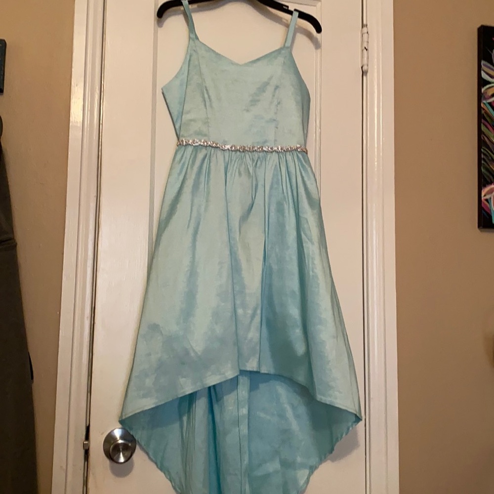 Rare Editions / teal - sea foam - light blue - Girls formal dress